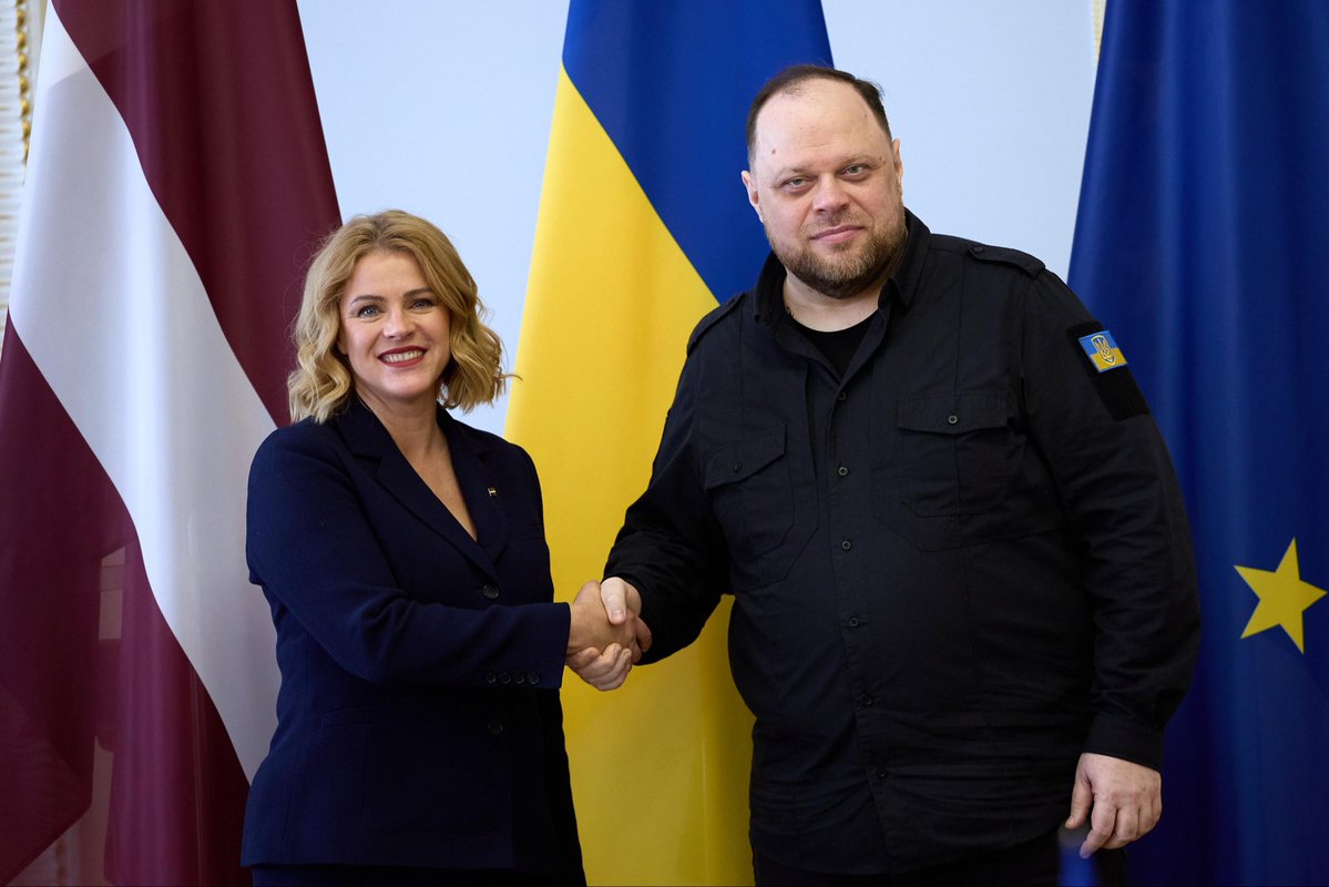 r_stefanchuk's tweet image. Held a meeting with 🇱🇻 Prime Minister @EvikaSilina.
I thanked Latvia for its unwavering support for Ukraine, political, military, and humanitarian. Latvia remains one of the leaders among our partners in terms of assistance as a share of GDP and one of the countries that…