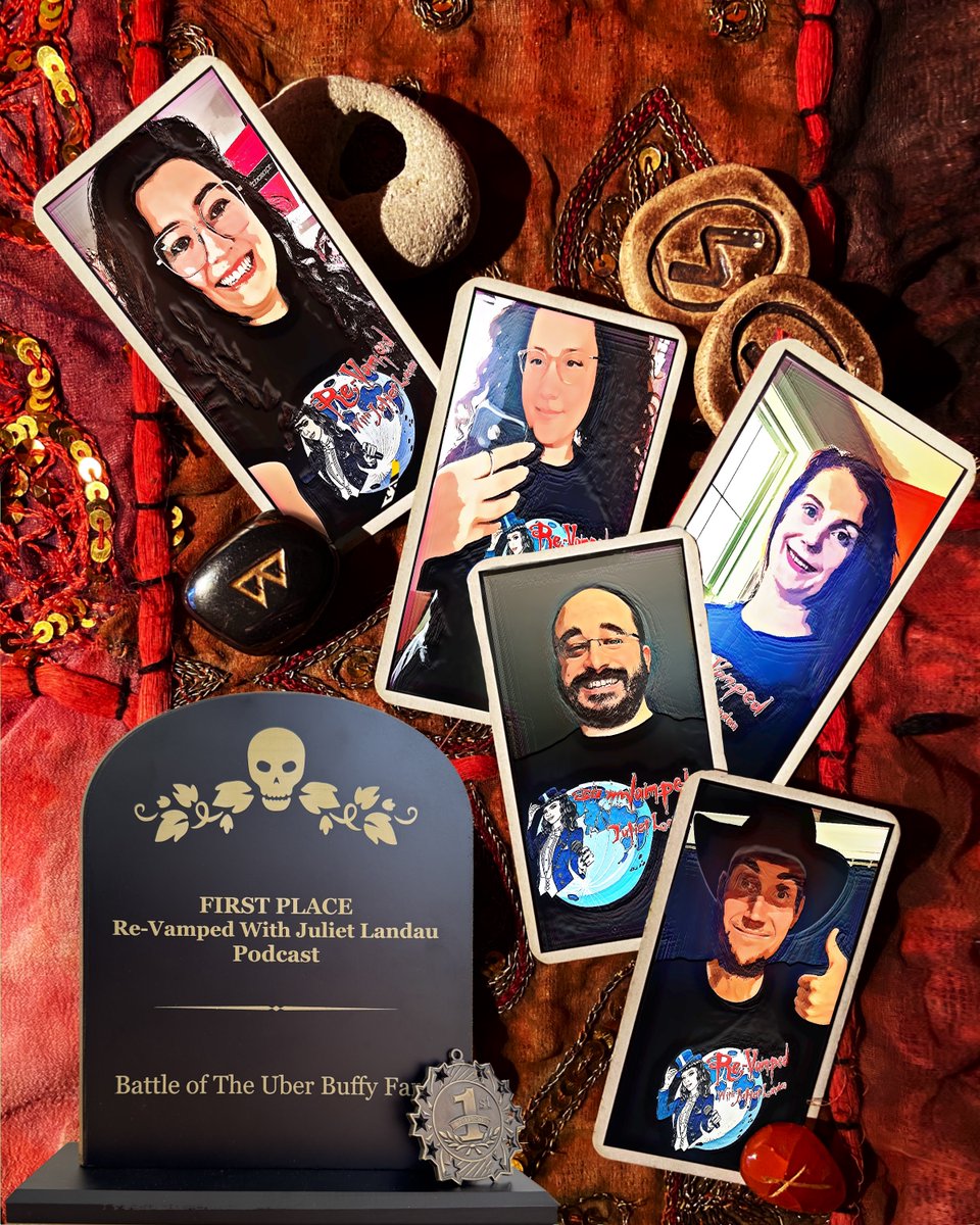 julietlandau's tweet image. It is down to THE FINAL 4! Listen to see who emerges THE CHOSEN ONE!
FINAL Battle of the Uber-Buffy-Fans Ultimate Trivia Contest on “Re-Vamped With Juliet Landau” podcast is live!
Spotify
open.spotify.com/episode/7HGRj0…
Apple
podcasts.apple.com/us/podcast/fin…
Patreon
patreon.com/ReVampedwithJu…