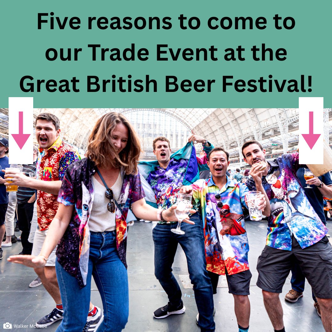 🍻 Kicking off our festival at the <a href="/thenec/">The NEC</a> on 5 August, the Trade Event is bigger and better than ever, with a new Industry Conference running alongside the usual networking and festival atmosphere.

👇🏻 🧵  We’ve got five great reasons why you should come to the Trade Event!