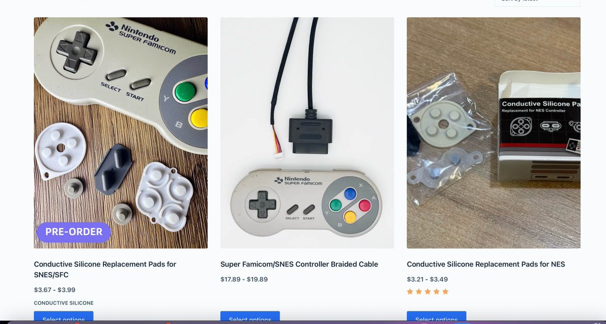 RgRDev's tweet image. Your SNES controller deserves better.
Ditch the mush, revive the click.
Pre-order @info_JT_Studio_’s conductive silicone pads for SFC/SNES and bring your childhood back — now snappier than ever.
👉 jt-studios.com/product/snes-c…
#nintendo #snes #superfamicom #sfc