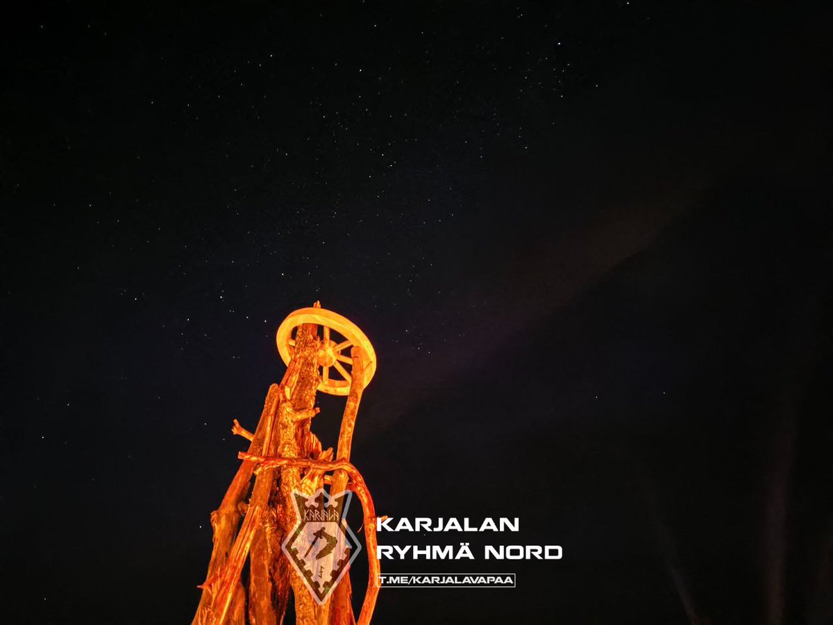 KarjalanNORD's tweet image. Summer has crossed its calendar Rubicon. In remembrance of the Solstice rite, NORD honors those who left and did not return. Their shadow stands behind their brothers-in-arms; their light shines in the dawn of days to come.
#FreeKarelia
