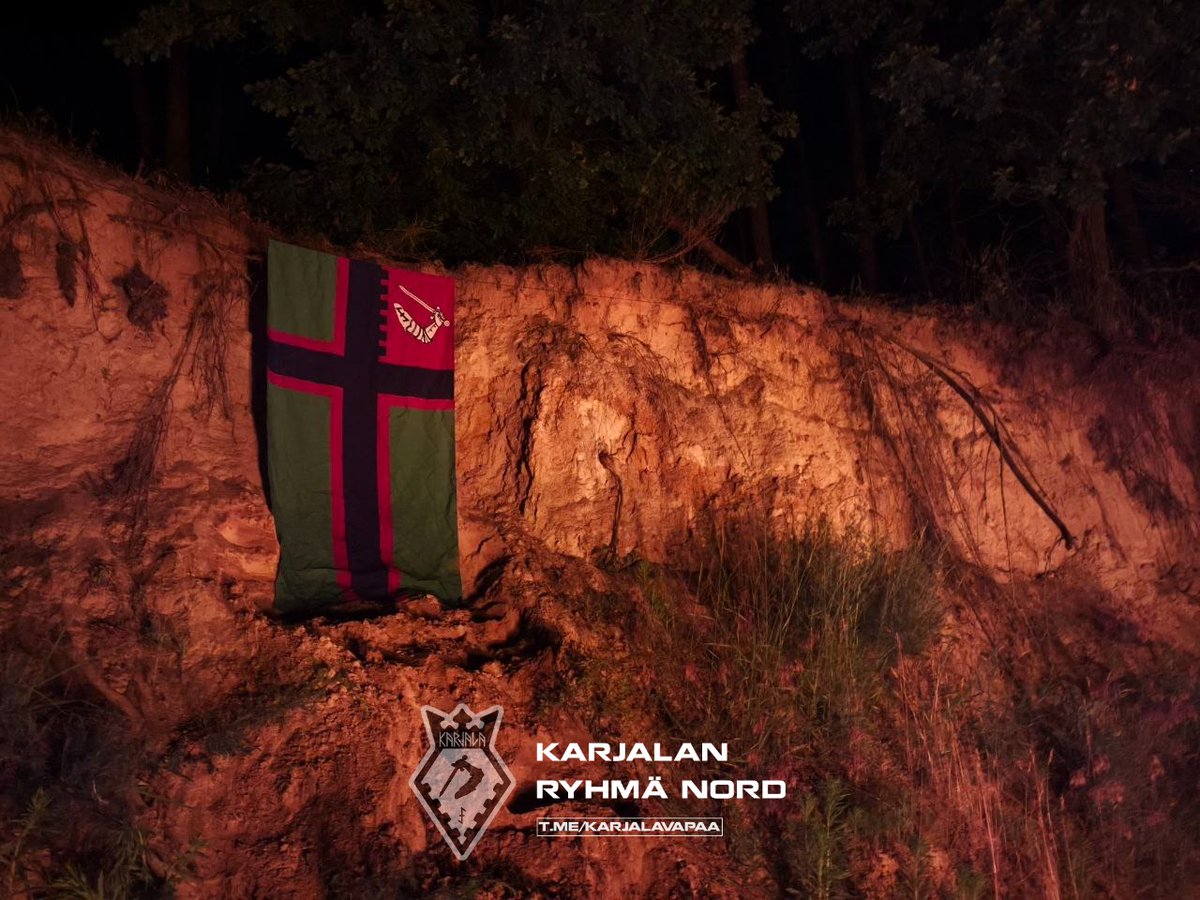 KarjalanNORD's tweet image. Summer has crossed its calendar Rubicon. In remembrance of the Solstice rite, NORD honors those who left and did not return. Their shadow stands behind their brothers-in-arms; their light shines in the dawn of days to come.
#FreeKarelia