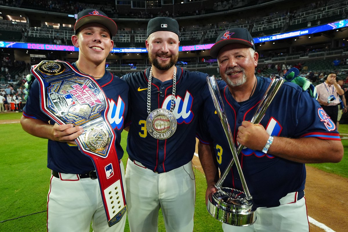 MLB's tweet image. "I can't say how lucky and blessed I am."

Did anybody have a better night than Todd Raleigh Sr., father of the #HRDerby champ? 🥹