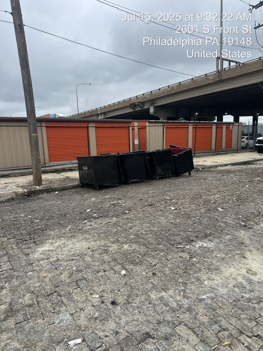 PhilaSanitation's tweet image. Crews continue to address illegal dumping piles that popped up in neighborhoods during the work stoppage. Here's a look at cleanup efforts at Comly and Frankford, 100 E. Shunk St, and 2900 Montgomery Av.