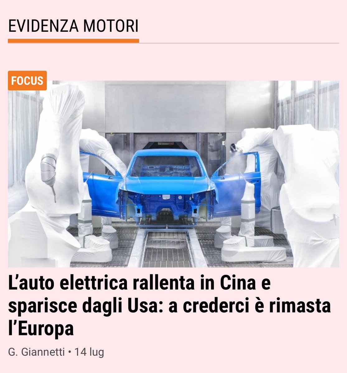 La voiture électrique ralentit fortement en Chine. Elle disparaît aux USA. Il ne reste plus que l'Europe pour y croire encore....