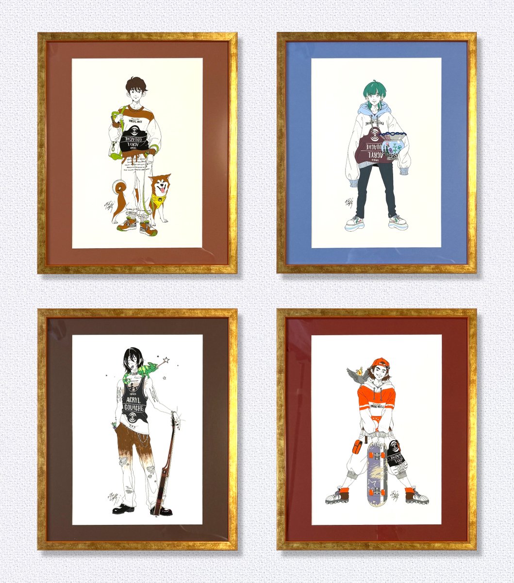 デザインして下さった８名の方に近日中に原画お送りしますね🎁