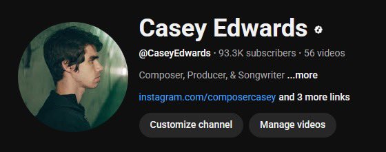 ComposerCasey's tweet image. I’m approaching 100k subscribers. Something I never fathomed happening since I’m not a full time content creator. What’s a way we can celebrate that is meaningful to you all? Live stream? What about?