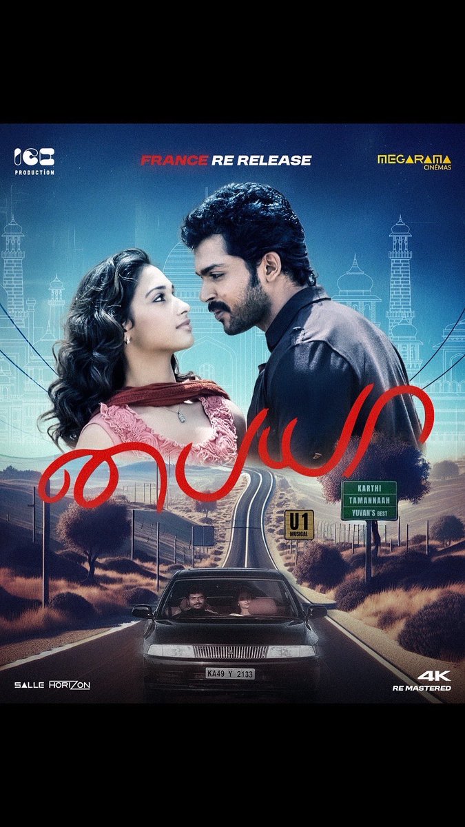 🚨 PAIYAA – 4K RE-RELEASE in PARIS! 🇫🇷
🎶 YUVAN’s BEST ALBUM • KARTHI x TAMANNAAH • 16 YEARS LATER!

🔥 One last ride before the summer holidays!
🎬 Don’t miss this final re-release – only at Salle Horizon!

#PaiyaaInParis #YuvansBest #LastShowBeforeHolidays
#Paiyya #tamil