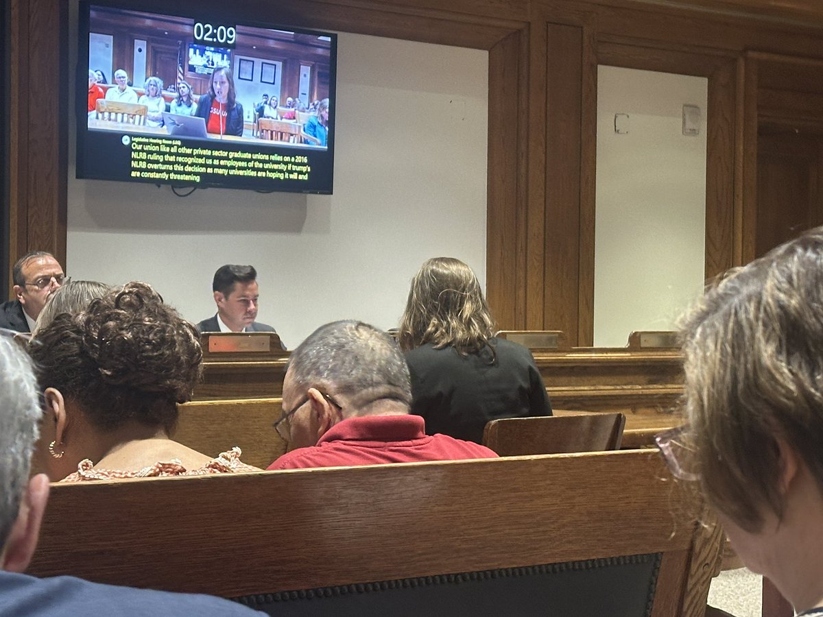 ProgressiveMass's tweet image. Dorothy Manevich, the former head of the Harvard Graduate Students Union, testified in support of the Protect Labor Act and talks about the abuses that went unchecked before the union. #mapoli