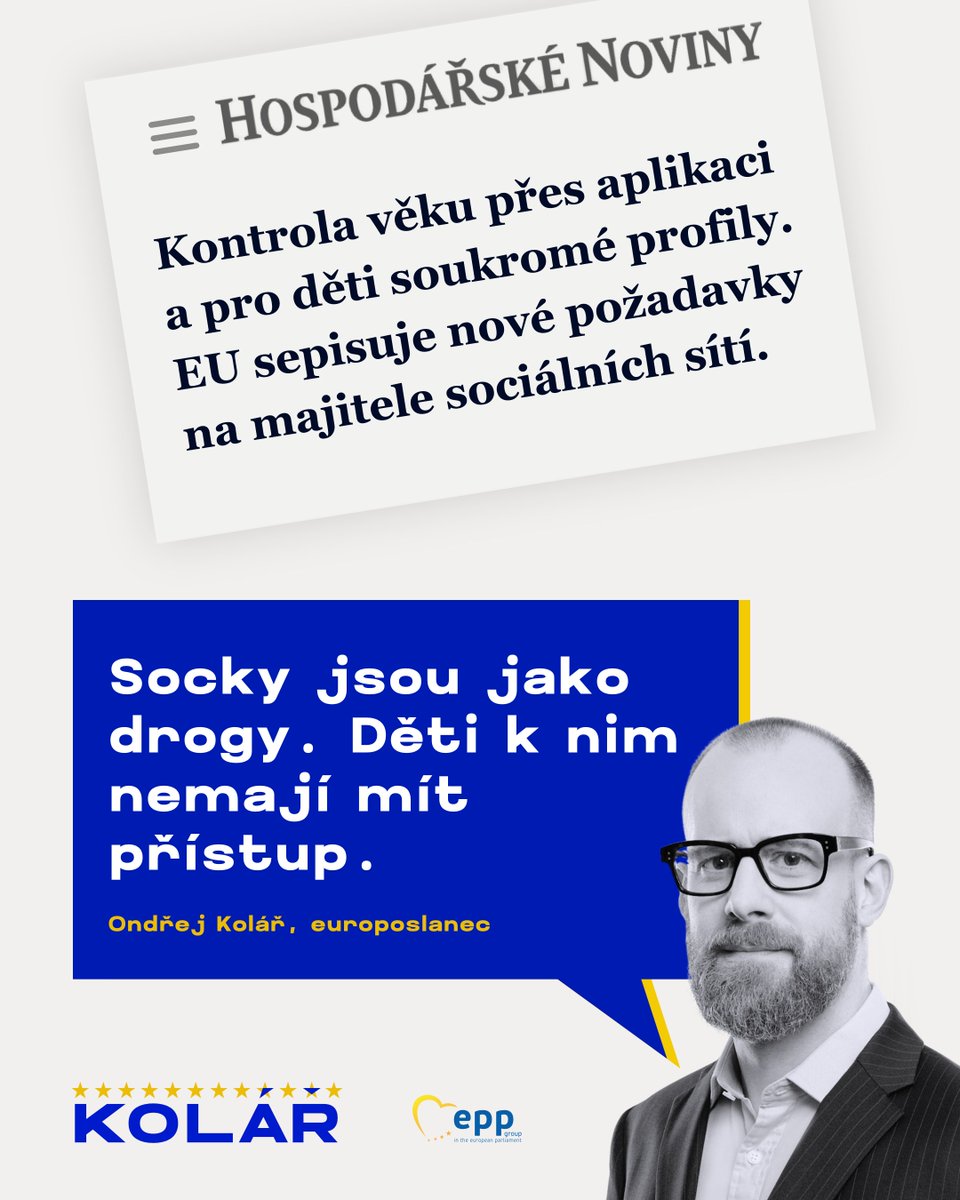 OndrejKolar6's tweet image. Pro mě je to jednoduché. Pokud nemáte kreditku nebo účet v bance, a není jak digitálně ověřit vaši identitu a věk, neměli byste mít přístup na sociální sítě. Nazdar.
Takových problémů, co by to vyřešilo! Všelijaké ruské trollí farmy? Konec. Dezinfo na sítích bez možnosti trestat…