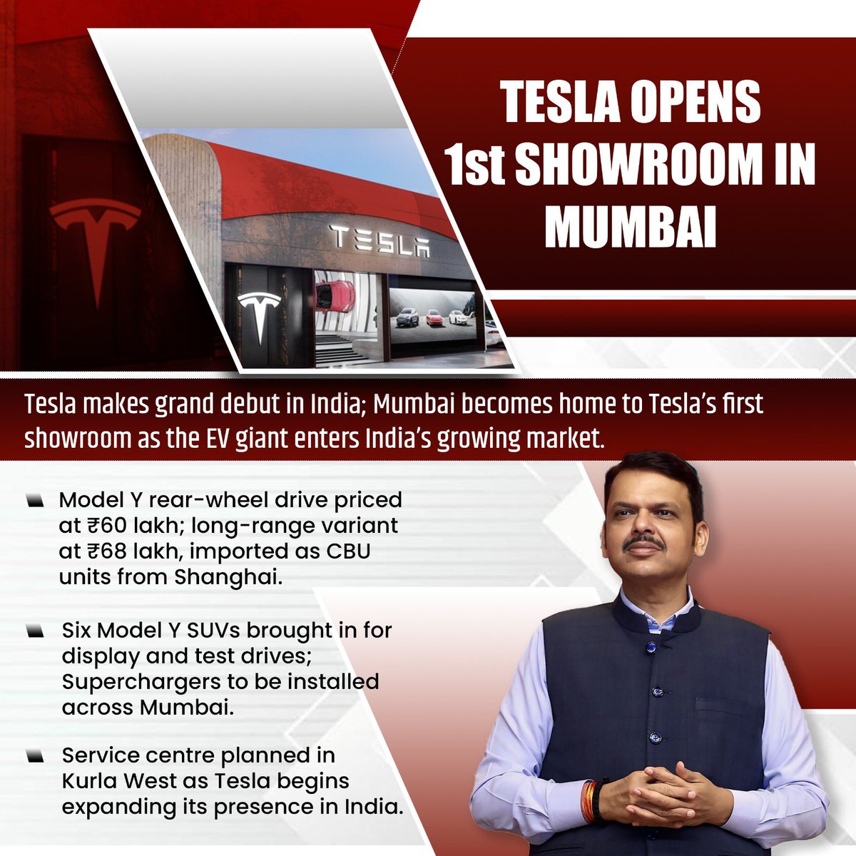 #NewsKiPathshala #TeslaIndia 
<a href="/narendramodi/">Narendra Modi</a> <a href="/narendramodi/">Narendra Modi</a> Welcome #ElonMusk in India. We assure that you will not repent leaving a country where depression is round the corner. India is land of rich and famous and the amount of car will make your company busy. Secondly #China USA