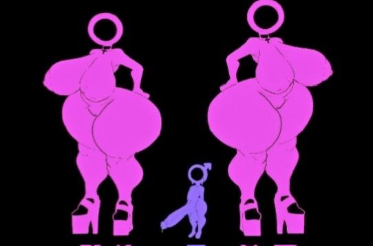 TheK1nkyOne's tweet photo. The height difference between the bimbo bot and the txts she's babysitting~

But don't be fooled by their small height, because they cast a shadow on her with how fucking hung they are~ https://t.co/zdPhFHKCZx