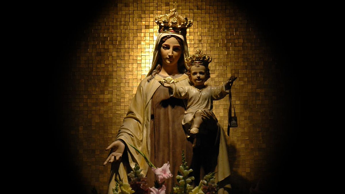 SJCantius's tweet image. A Low Mass for Our Lady of Mt. Carmel will be held on Wednesday, July 16 at 7:30pm. After the Mass we will offer the blessing and enrollment in the Brown Scapular.