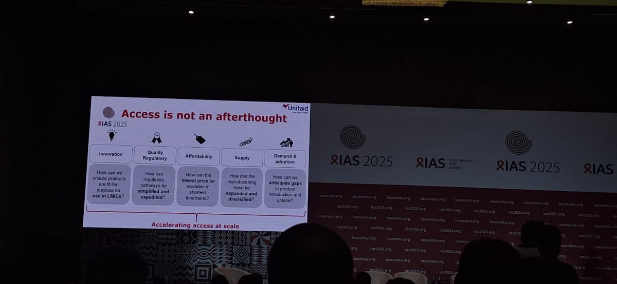 Dareforprogress's tweet image. Happening right now at #IAS2025, Satellite symposium on 'Integrating LA PrEP: Lessons learned and conditions for access with Unitaid,WHO,Wits RHI and FioCruzz
@iasociety