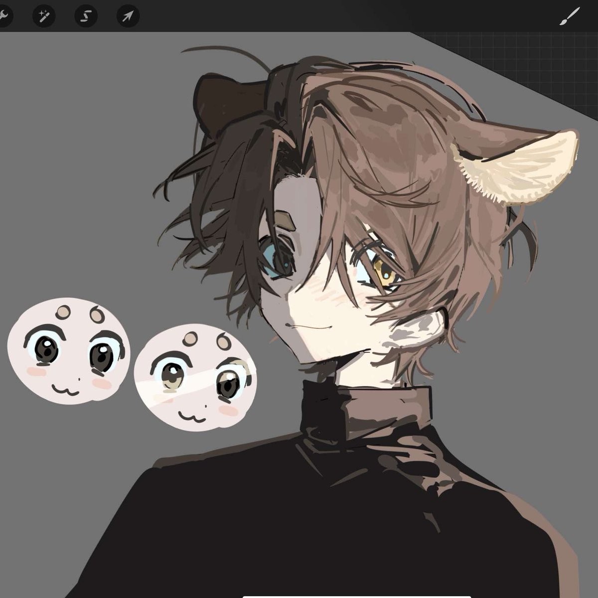 Ze0reo's tweet image. brown eyes = golden eyes