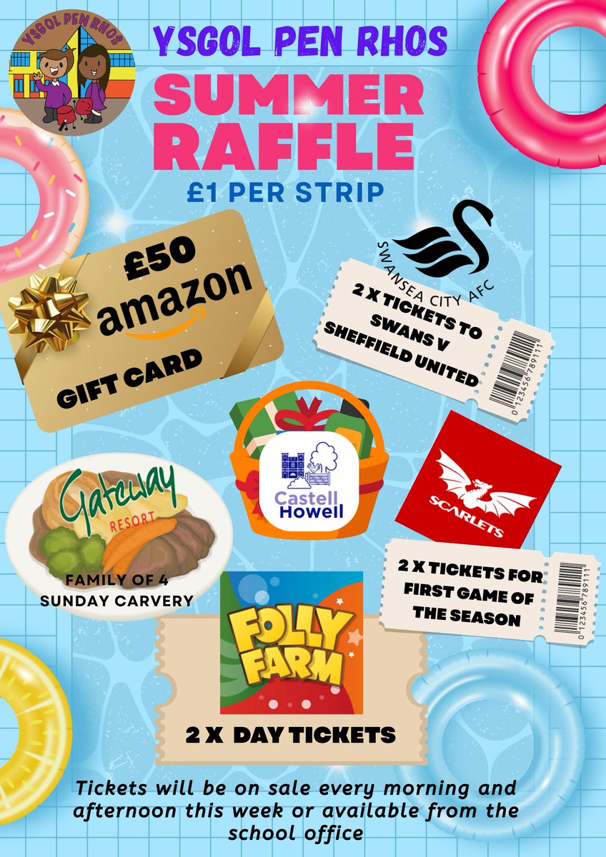 🎉☀️ Summer Raffle Time! ☀️🎉

Our Summer Celebration may have been rained off 🌧️, but the fun isn’t over yet! 🎊

We’re excited to launch our Summer Raffle with some amazing prizes up for grabs! 🎁🎟️

🗓️ Tickets go on sale TOMORROW – don’t miss your chance to win BIG prizes!