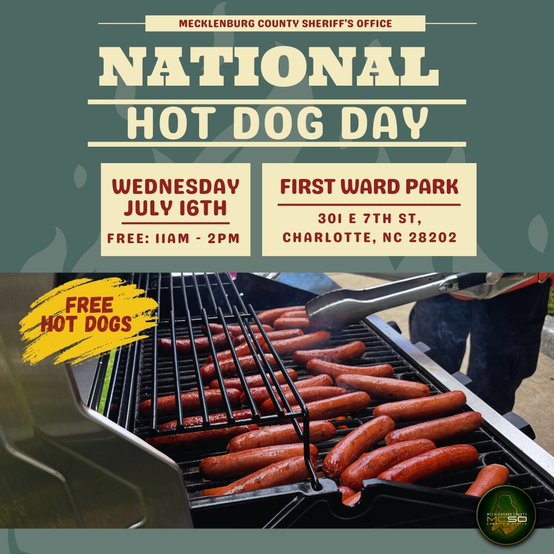 You bring the appetite, and we'll bring the hot dogs. National Hot Dog Day is tomorrow! Meet us at First Ward Park from 11 am to 2 pm. You won't want to miss it!