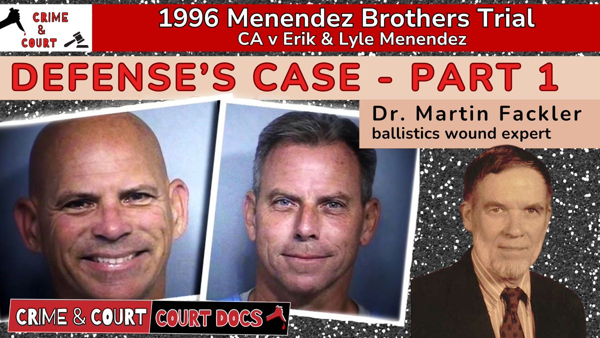 CrimeandCourt's tweet image. Menendez Brothers 1996 Trial | Defense's Case - Part 1 (CA v Erik & Lyle Menendez)
youtu.be/0R4KwdAA_Z8
#menendezbrothers #menendezbrotherstrial #justiceforerikandlyle #freethemenendezbrothers