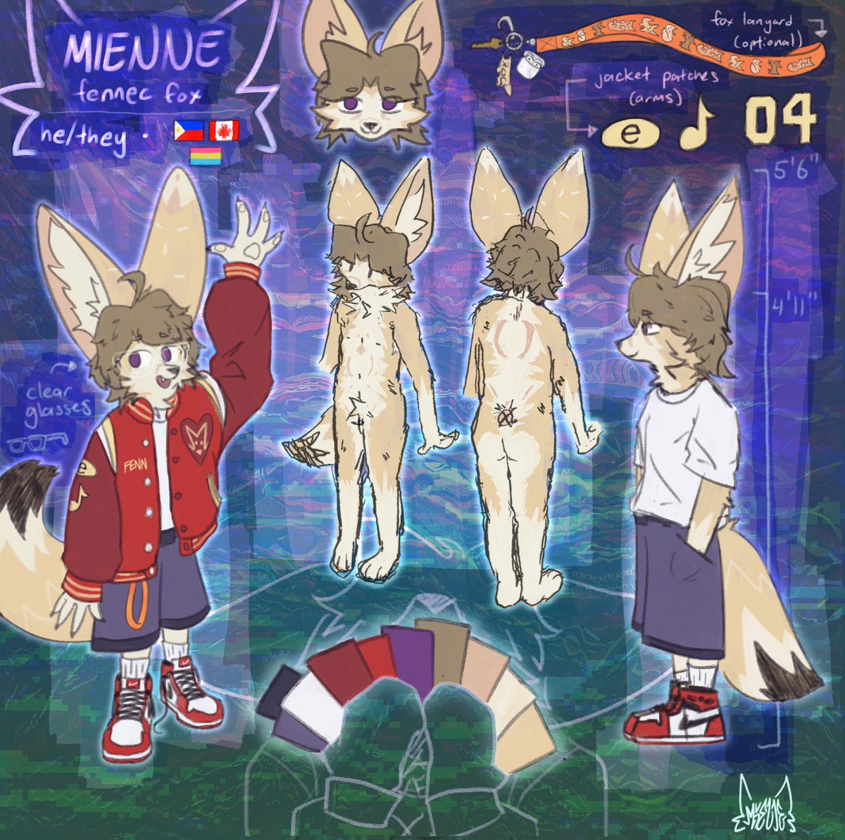 mintechips's tweet image. woahh …. updated fensona ref + topster :3
