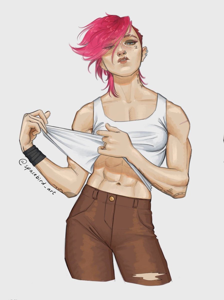 spacebird_art's tweet image. Okay I made another version
#arcane #Vi #arcanefanart