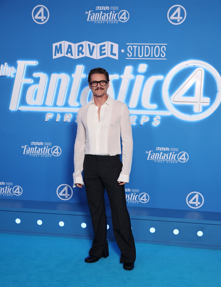 celineofficial's tweet image. Pedro Pascal wearing CELINE at "The Fantastic Four: First Steps" launch event.
#CELINE