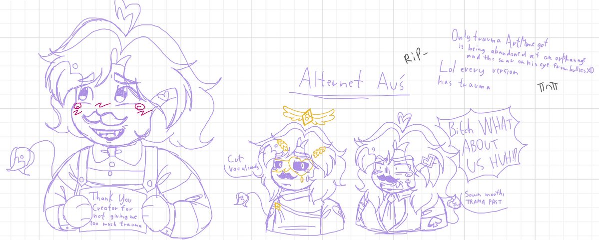 RetiHajni's tweet image. Some whiteboard mafiamime/artmime doodles 🎀
#SMG4OC