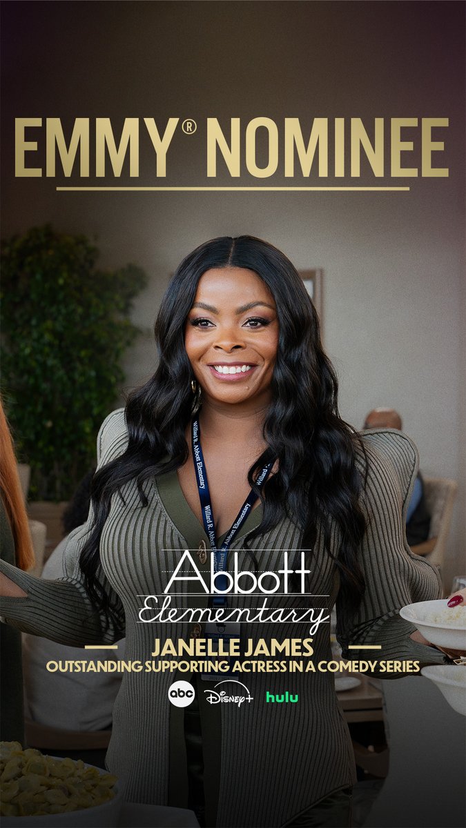 AbbottElemABC's tweet image. That's our Principal! 👏 Congratulations to Janelle James for the Outstanding Supporting Actress in a Comedy Series #Emmy nomination! #EmmyNoms #Emmys