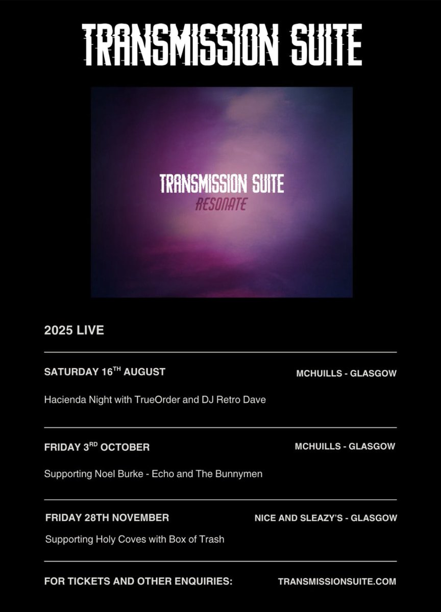 Few places to catch us live this year.  More to be announced soon