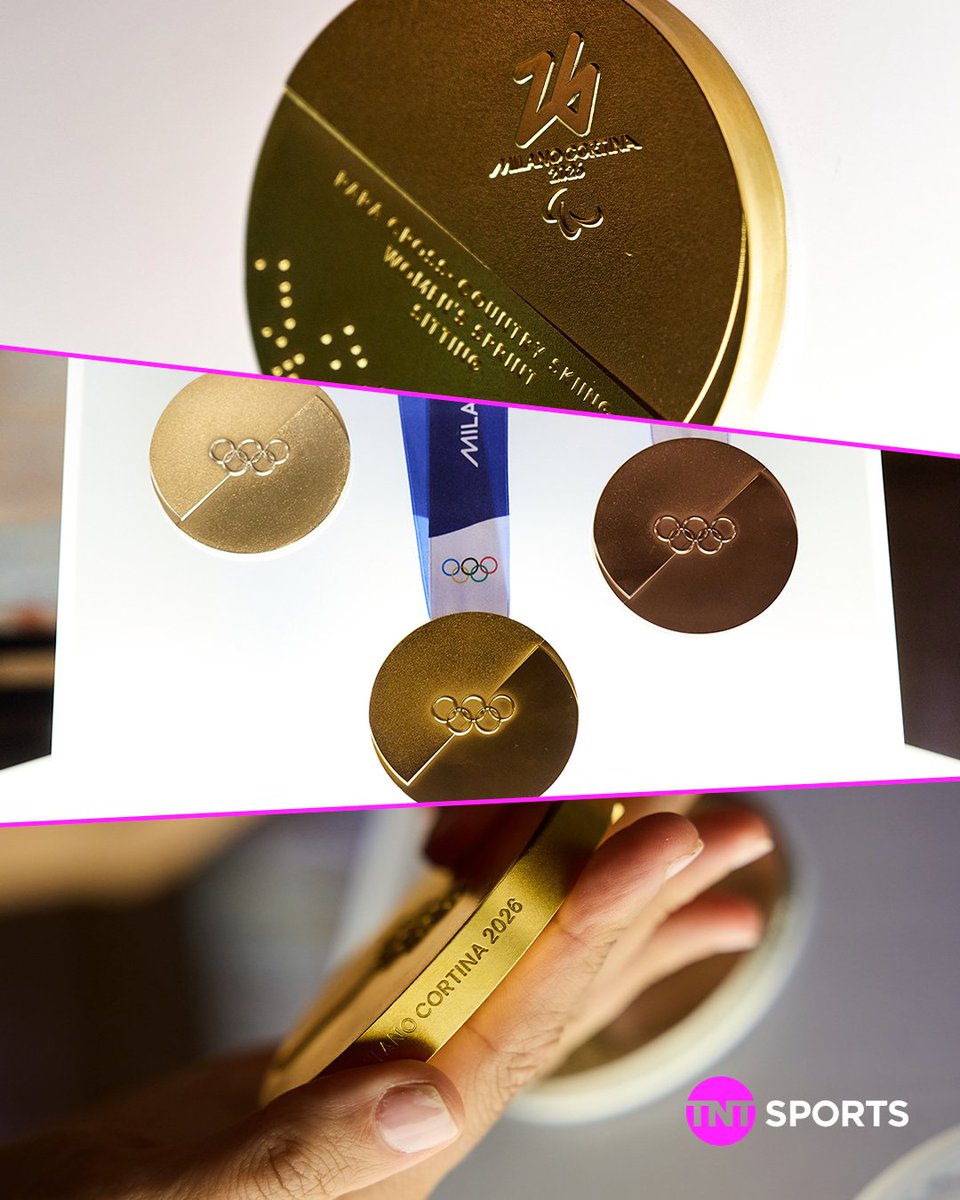 tntsports's tweet image. Podium ready 🥇🥈🥉
Medals for the @milanocortina26 Olympic and Paralympic Games have been unveiled in Venice today 👀