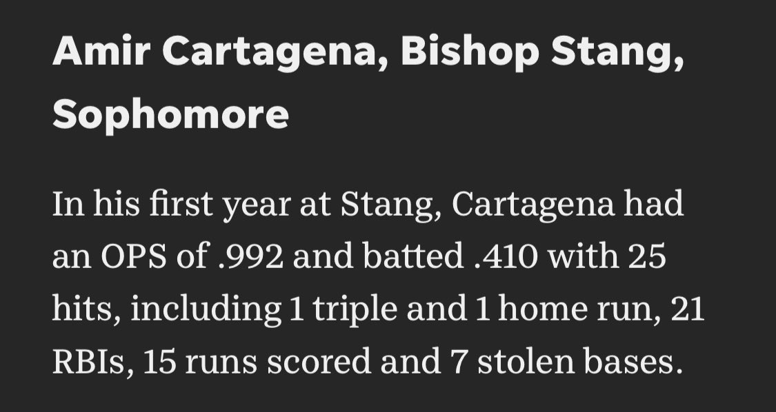 Amir Cartagena (@amiracartagena) on Twitter photo Thank you to <a href="/SC_Varsity/">SouthCoast Varsity</a> for recognizing me alongside so many talented athletes as one of the top players on the SouthCoast. Honored to be included and motivated to keep working!
Best of the best: SouthCoast Baseball Player of the Year and Super Team
southcoasttoday.com/story/sports/h… Thank you to <a href="/SC_Varsity/">SouthCoast Varsity</a> for recognizing me alongside so many talented athletes as one of the top players on the SouthCoast. Honored to be included and motivated to keep working!
Best of the best: SouthCoast Baseball Player of the Year and Super Team
southcoasttoday.com/story/sports/h…