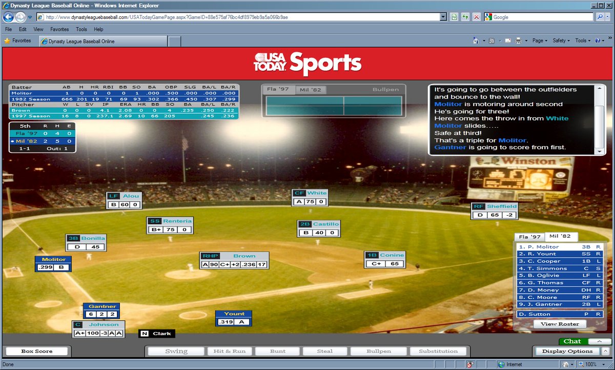 Mike Cieslinski (@mikecieslinski) on Twitter photo Join <a href="/usatodaysports/">USA TODAY Sports</a> annual 64 Greatest Team bracket tournament Thursday July 17 at 8:00 PM ET. <a href="/PursuePennant/">DYNASTY League Baseball By Pursue the Pennant</a> game designer Mike Cieslinski, USA TODAY Fantasy Hall of Famer and Fantasy Sports writer <a href="/SteveAGardner/">Steve Gardner</a> Select your favorite team today! dynastyleaguebaseball.com/SignUp.aspx Join <a href="/usatodaysports/">USA TODAY Sports</a> annual 64 Greatest Team bracket tournament Thursday July 17 at 8:00 PM ET. <a href="/PursuePennant/">DYNASTY League Baseball By Pursue the Pennant</a> game designer Mike Cieslinski, USA TODAY Fantasy Hall of Famer and Fantasy Sports writer <a href="/SteveAGardner/">Steve Gardner</a> Select your favorite team today! dynastyleaguebaseball.com/SignUp.aspx