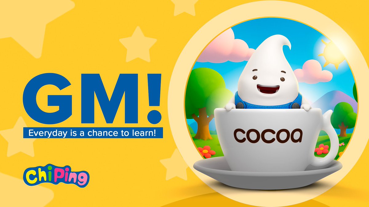 GM! ☀️

In the ChiPing universe, 
Every day is a chance to learn, 
Play, and build something real.
Let’s make today count. 🎈