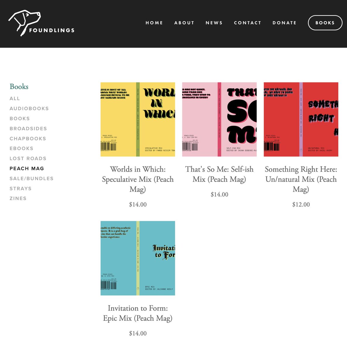 peachmgzn's tweet image. Our books are now being sold and distributed by @foundlingspress 🤘 foundlingspress.com/books-and-merc…