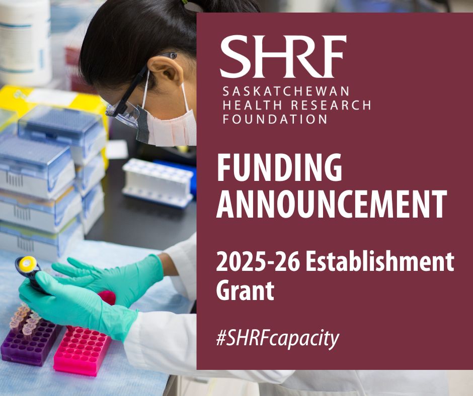 _SHRF_'s tweet image. SHRF is excited to announce $1.2 million dedicated to supporting early-career scientists and clinician researchers in Sask to strengthen the research sector and promote advances in healthcare.
Read about the 8 funding recipients at shrf.ca/post/2025-26-e…
@usask @uofregina