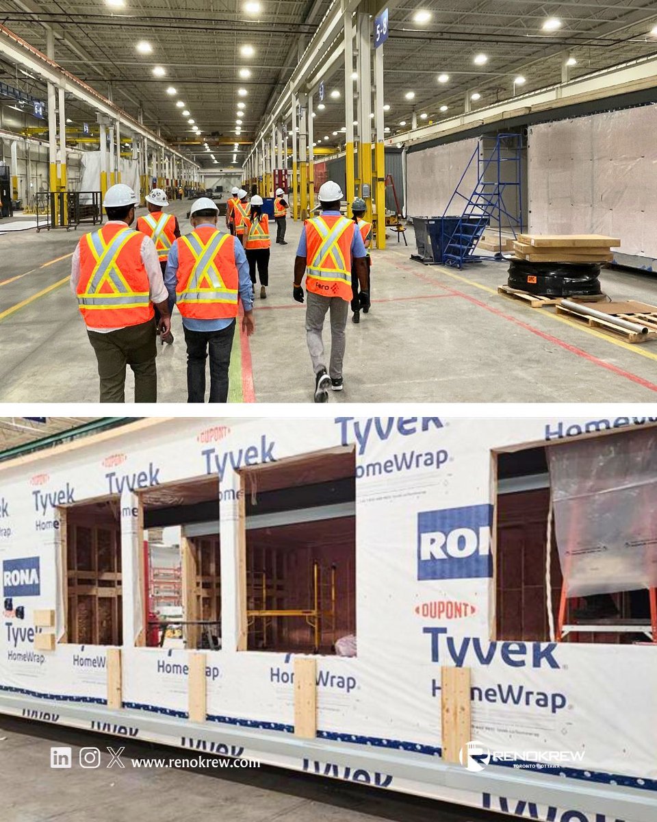 renokrew's tweet image. The Renokrew and Workshop Architect team spent the day at Fero International&apos;s facility, learning how modular construction will soon benefit our upcoming supportive and social housing, as well as critical infrastructure projects.

One thing that stood out to our team is the speed…