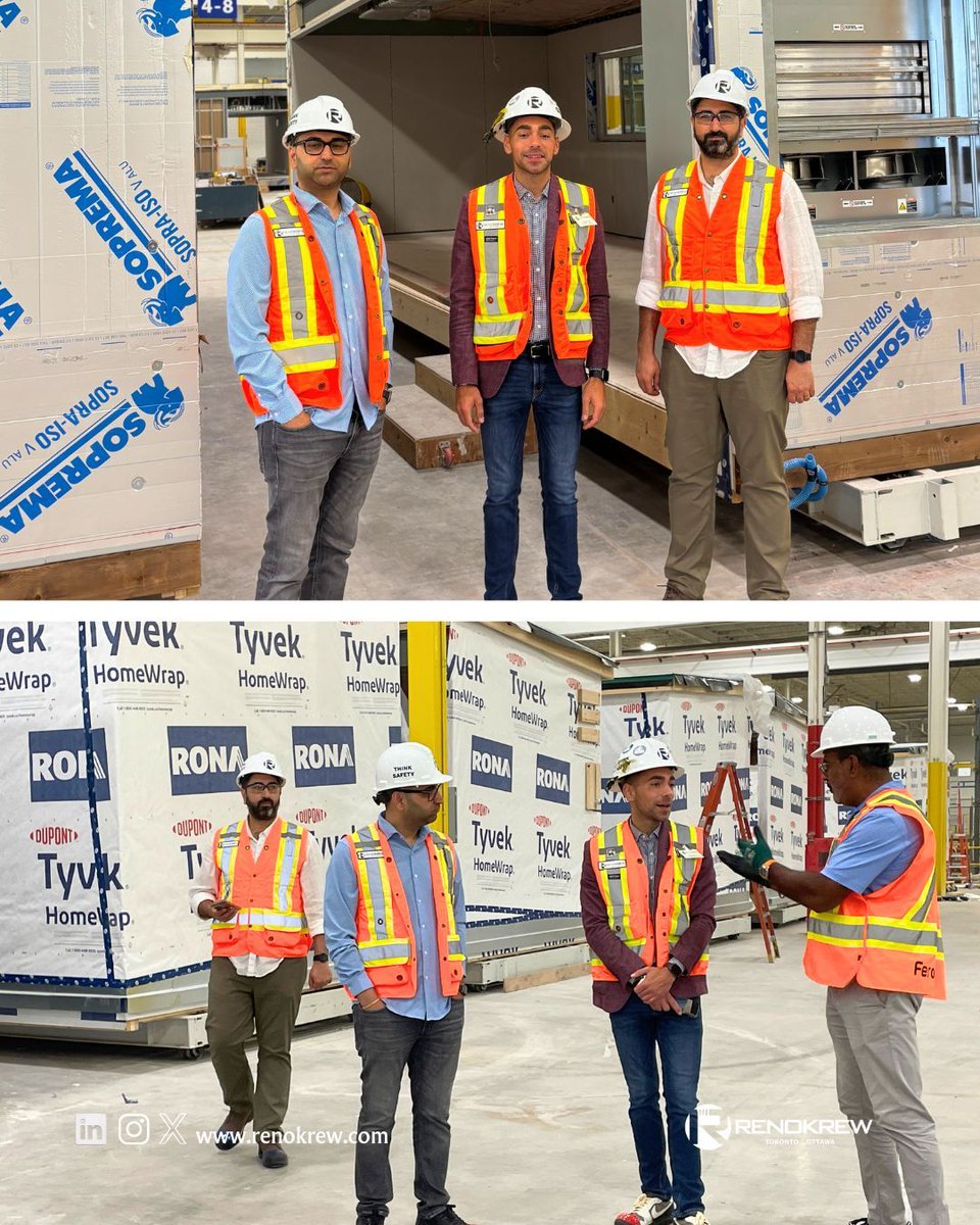 renokrew's tweet image. The Renokrew and Workshop Architect team spent the day at Fero International&apos;s facility, learning how modular construction will soon benefit our upcoming supportive and social housing, as well as critical infrastructure projects.

One thing that stood out to our team is the speed…