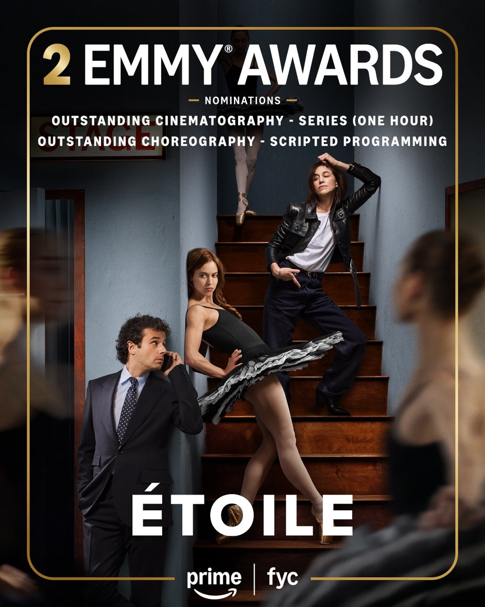 Magnifique! ✨ Congratulations to the team behind Étoile on 2 #Emmys nominations.