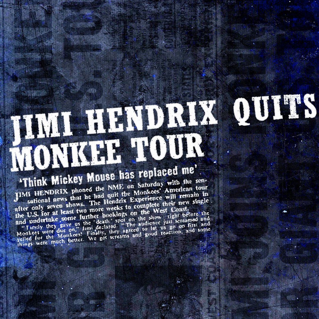 JimiHendrix's tweet image. On July 18, 1967, The Experience hold a follow-up press briefing at the Waldorf Astoria Hotel where they continue to field questions regarding their departure from The Monkees Tour.