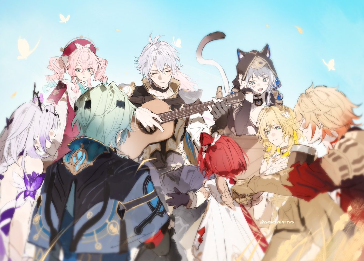 Zhongvenyyds's tweet image. #Phainon #Castorice #Aglaea #Mydei #Hyacinthia #Cipher #Anaxa #Tribbie
🎵