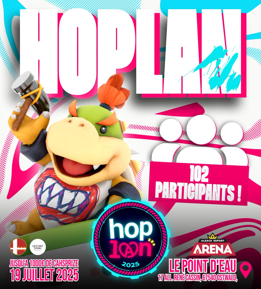 StrasTourneys's tweet image. Nous serons 102 Samedi à la HopLan 2025 ! Un grand merci à tous ❤️

Nous avons le plaisir de vous annoncer que le tournoi sera en FULL BO5 !

🕙 Wave A : 10:00
🕛 Wave B : 12:00

Le Seeding V1 est disponible ! 
Pour demandes ➡️ DMs Twitter ou Discord

start.gg/tournament/hop…