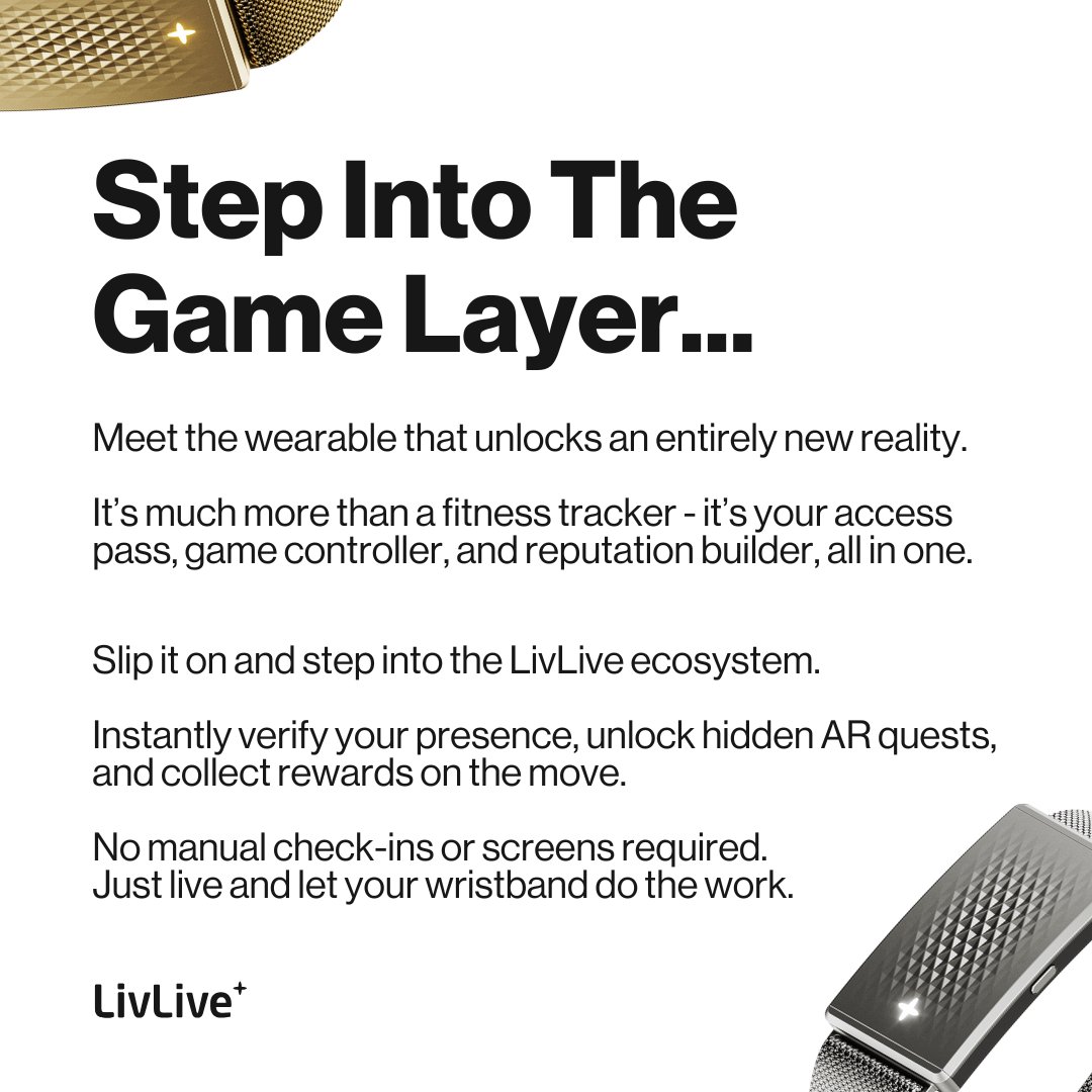 Step Into The Game Layer ⚡️

This isn’t just another wearable. 
It’s a new reality waiting to be unlocked.

No screens. No check-ins. Just real life, levelled up.

Pre-sale coming soon...
