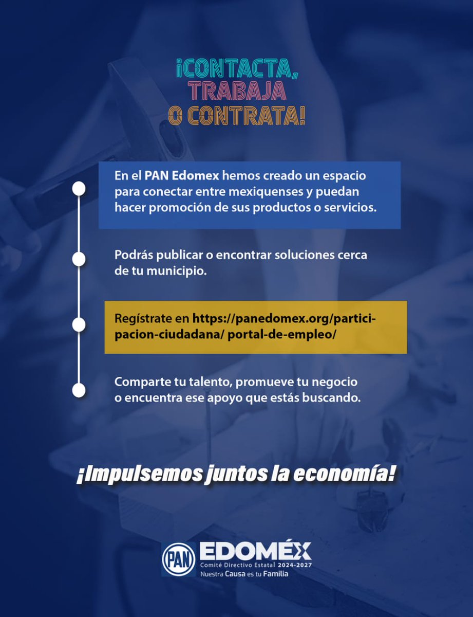 🚨Tenemos un espacio para que promuevas tu negocio o busques la solución que necesitas cerca de tí. Hagamos comunidad #mexiquense, para que a nuestras familias les vaya bien.
Entra a panedomex.org y ¡contacta, trabaja o contrata! 👇🏻