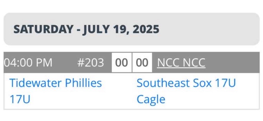 Nahdir Jackson (@nahdirjackson) on Twitter photo 4:00 PM, 7/19/2025 at North Cobb Christian School.
Recruiters- I look forward to you coming out and watching my start!!
<a href="/SoutheastSox/">Southeast Sox Baseball</a>
<a href="/hghawksbaseball/">Hillgrove Baseball</a>
<a href="/Luke_Cathcart39/">Luke Cathcart</a>
<a href="/coachsnell36/">Brett Snell</a> 4:00 PM, 7/19/2025 at North Cobb Christian School.
Recruiters- I look forward to you coming out and watching my start!!
<a href="/SoutheastSox/">Southeast Sox Baseball</a>
<a href="/hghawksbaseball/">Hillgrove Baseball</a>
<a href="/Luke_Cathcart39/">Luke Cathcart</a>
<a href="/coachsnell36/">Brett Snell</a>