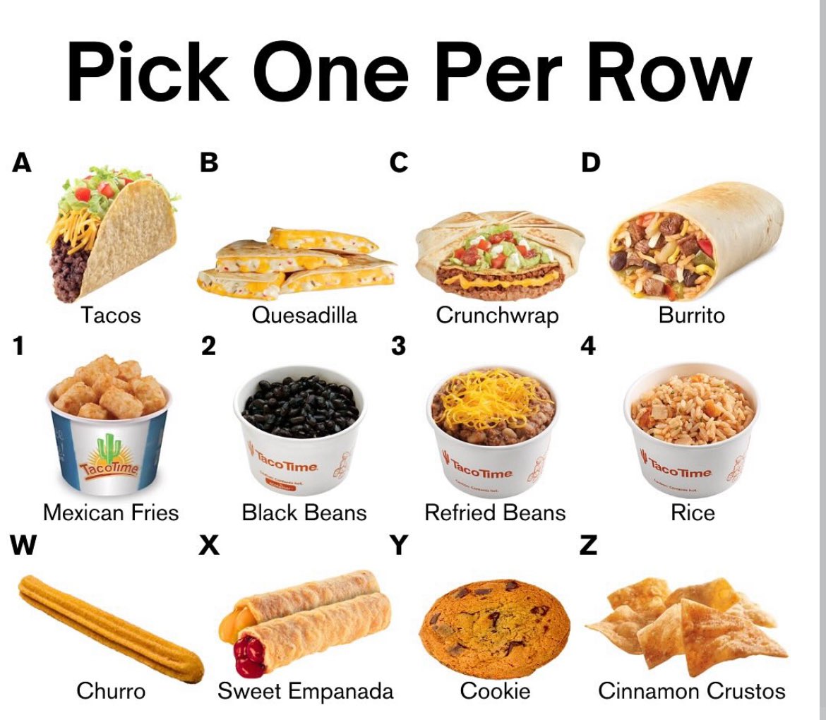 Pick one per row