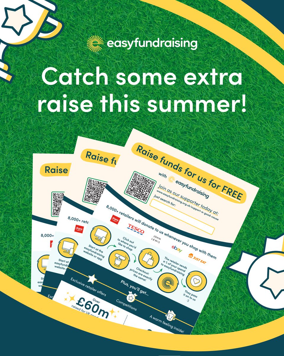 SuffolkFA's tweet image. Encourage your teams to make the most of the off-season by continuing to raise free donations through easyfundraising.
Whether they’re shopping for holidays, BBQs, or back-to-school supplies, every purchase can help their team.
#AThrivingLocalGame