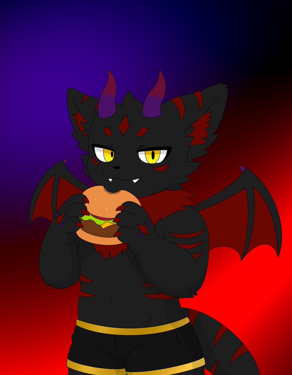 _AnonymousEcho_'s tweet image. ✨️Consume @Hwami_furry like the Burger 🍴🍔✨️