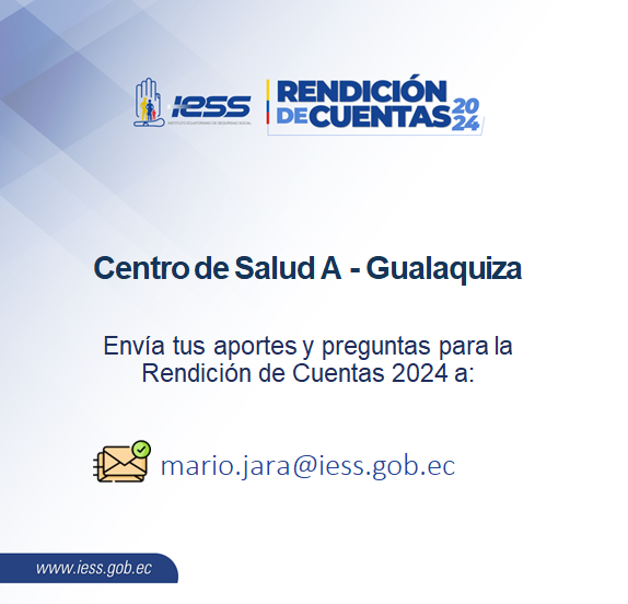 #IESSteInforma| Mira la #RendiciónDeCuentasIESS2024 del Centro de Salud A Gualaquiza
📷 Video completo en el siguiente link
youtu.be/pYmGo6Y8XW0