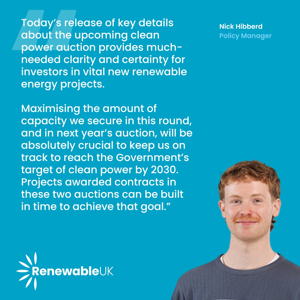 RenewableUK (@renewableuk) on Twitter photo ๐๐๐ฒ ๐๐๐ญ๐๐ข๐ฅ๐ฌ ๐จ๐ ๐ง๐๐ฑ๐ญ ๐๐ฅ๐๐๐ง ๐ฉ๐จ๐ฐ๐๐ซ ๐๐ฎ๐๐ญ๐ข๐จ๐ง ๐ฉ๐ซ๐จ๐ฏ๐ข๐๐ ๐๐ฅ๐๐ซ๐ข๐ญ๐ฒ ๐๐จ๐ซ ๐ข๐ง๐ฏ๐๐ฌ๐ญ๐จ๐ซ๐ฌ ๐ข๐ง ๐ฏ๐ข๐ญ๐๐ฅ ๐ง๐๐ฐ ๐ซ๐๐ง๐๐ฐ๐๐๐ฅ๐ ๐๐ง๐๐ซ๐ ๐ฒ ๐ฉ๐ซ๐จ๐ฃ๐๐๐ญ๐ฌ - RenewableUK Media Release
<a href="/energygovuk/">Department for Energy Security and Net Zero</a> as today confirmed its final response ๐๐๐ฒ ๐๐๐ญ๐๐ข๐ฅ๐ฌ ๐จ๐ ๐ง๐๐ฑ๐ญ ๐๐ฅ๐๐๐ง ๐ฉ๐จ๐ฐ๐๐ซ ๐๐ฎ๐๐ญ๐ข๐จ๐ง ๐ฉ๐ซ๐จ๐ฏ๐ข๐๐ ๐๐ฅ๐๐ซ๐ข๐ญ๐ฒ ๐๐จ๐ซ ๐ข๐ง๐ฏ๐๐ฌ๐ญ๐จ๐ซ๐ฌ ๐ข๐ง ๐ฏ๐ข๐ญ๐๐ฅ ๐ง๐๐ฐ ๐ซ๐๐ง๐๐ฐ๐๐๐ฅ๐ ๐๐ง๐๐ซ๐ ๐ฒ ๐ฉ๐ซ๐จ๐ฃ๐๐๐ญ๐ฌ - RenewableUK Media Release
<a href="/energygovuk/">Department for Energy Security and Net Zero</a> as today confirmed its final response