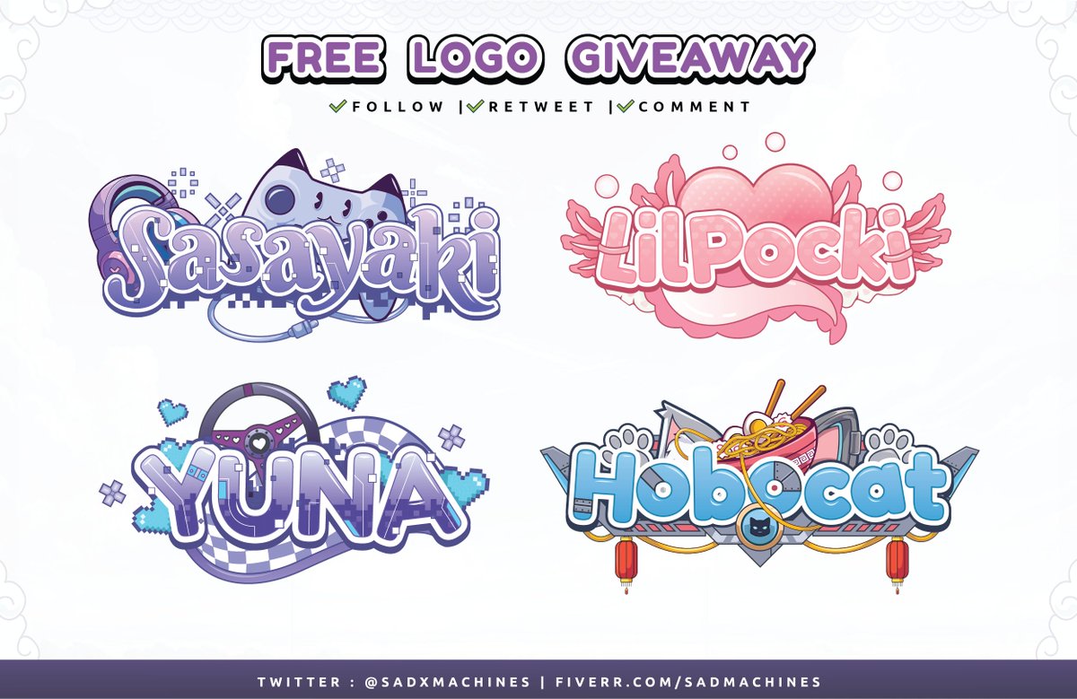 sadxmachines's tweet image. 🎉 JULY LOGO GIVEAWAY ALERT! 🎉
⏳ Ends in 48H To enter
✅ Follow
✅ Retweet
✅ Like, Comment &amp;amp; Tag your friends!
🎁 Winner gets a FREE logo + full commercial rights!
✨ Custom ur logo now!👉vgen.co/sadmachine #VGenComm #vtuber #vtuberen #VtuberUprisings #vtuberlogo