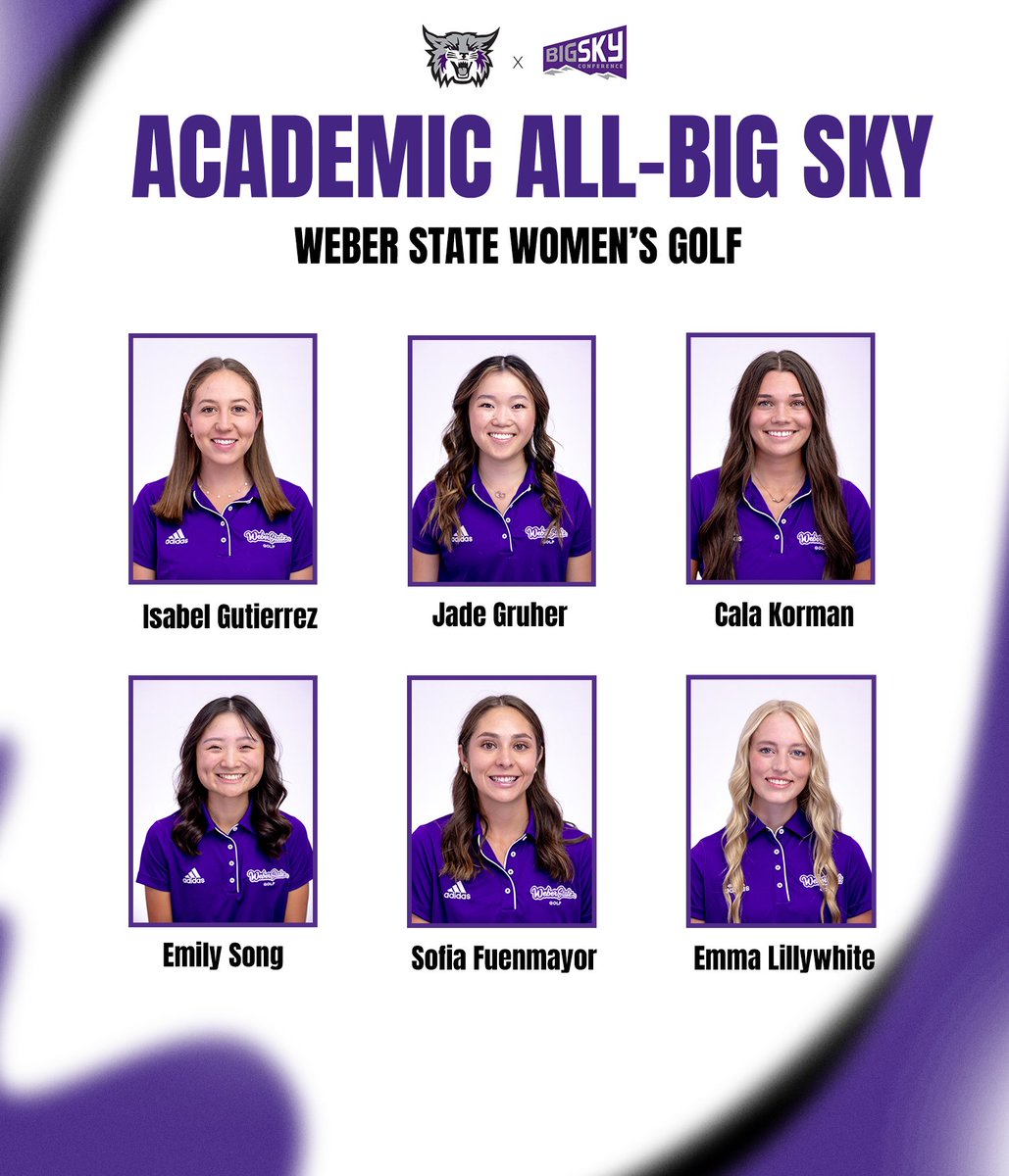 2025 Big Sky Conference Spring All-Academic Team 📚👏

Congratulations to these 6⃣ Wildcats!

#WeberStateGreat